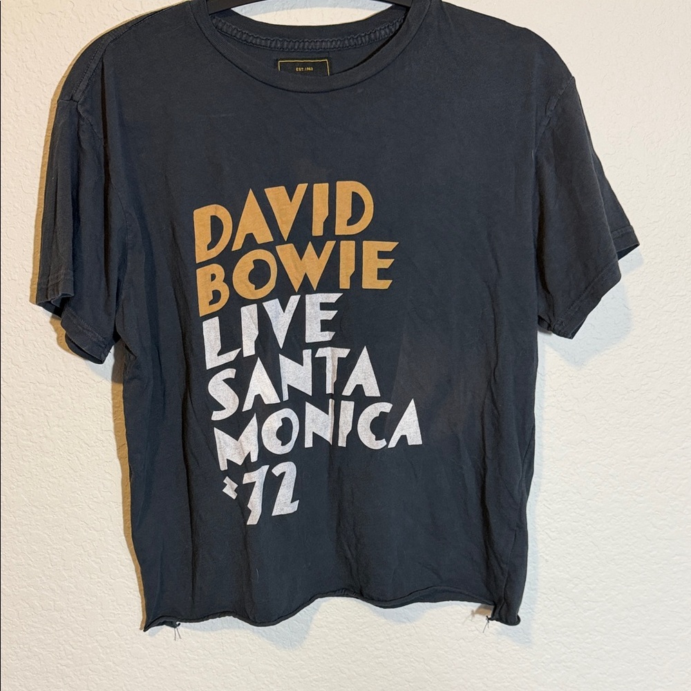 David Bowie Live Santa Monica Graphic Tee - Dark Gray